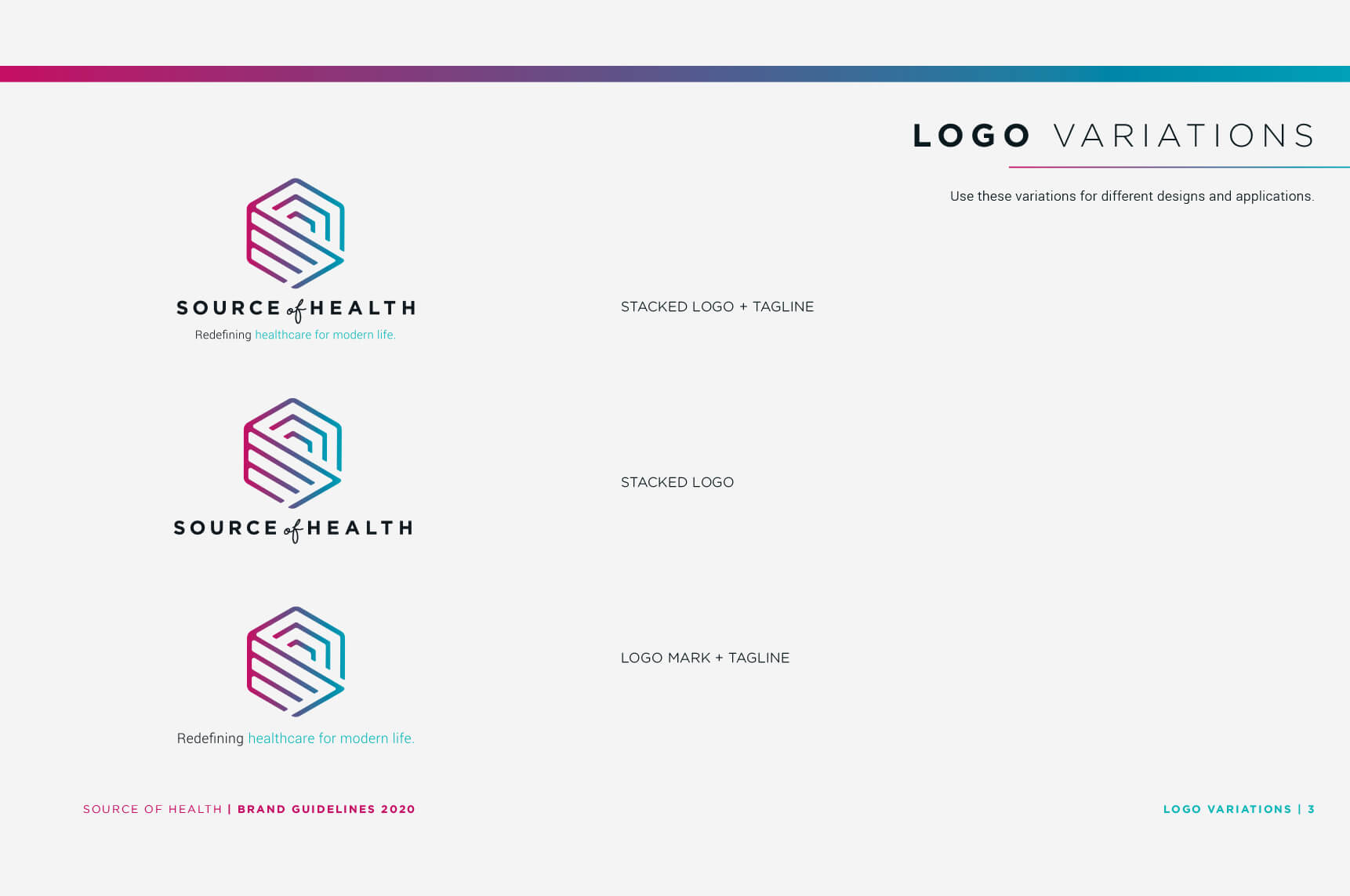 Source of Health Logo Variations