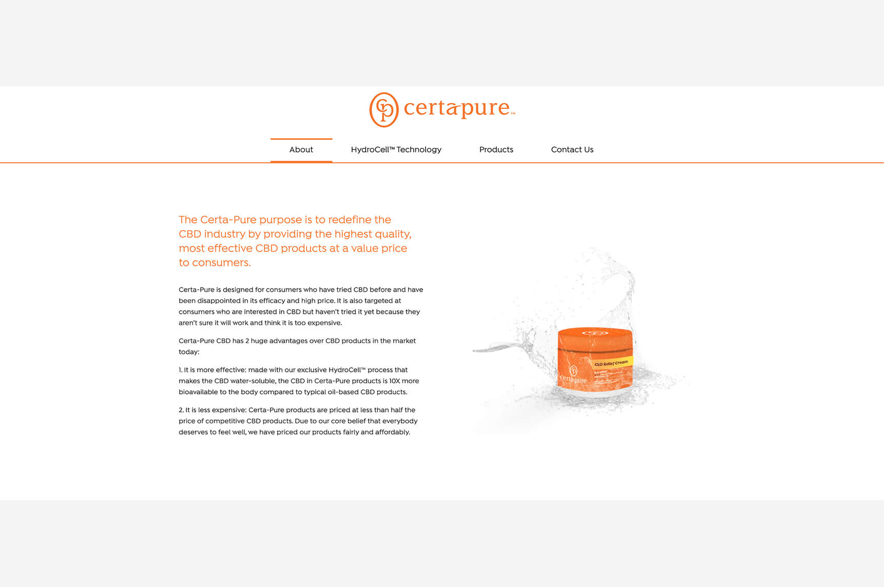 Certa-Pure CBD Website