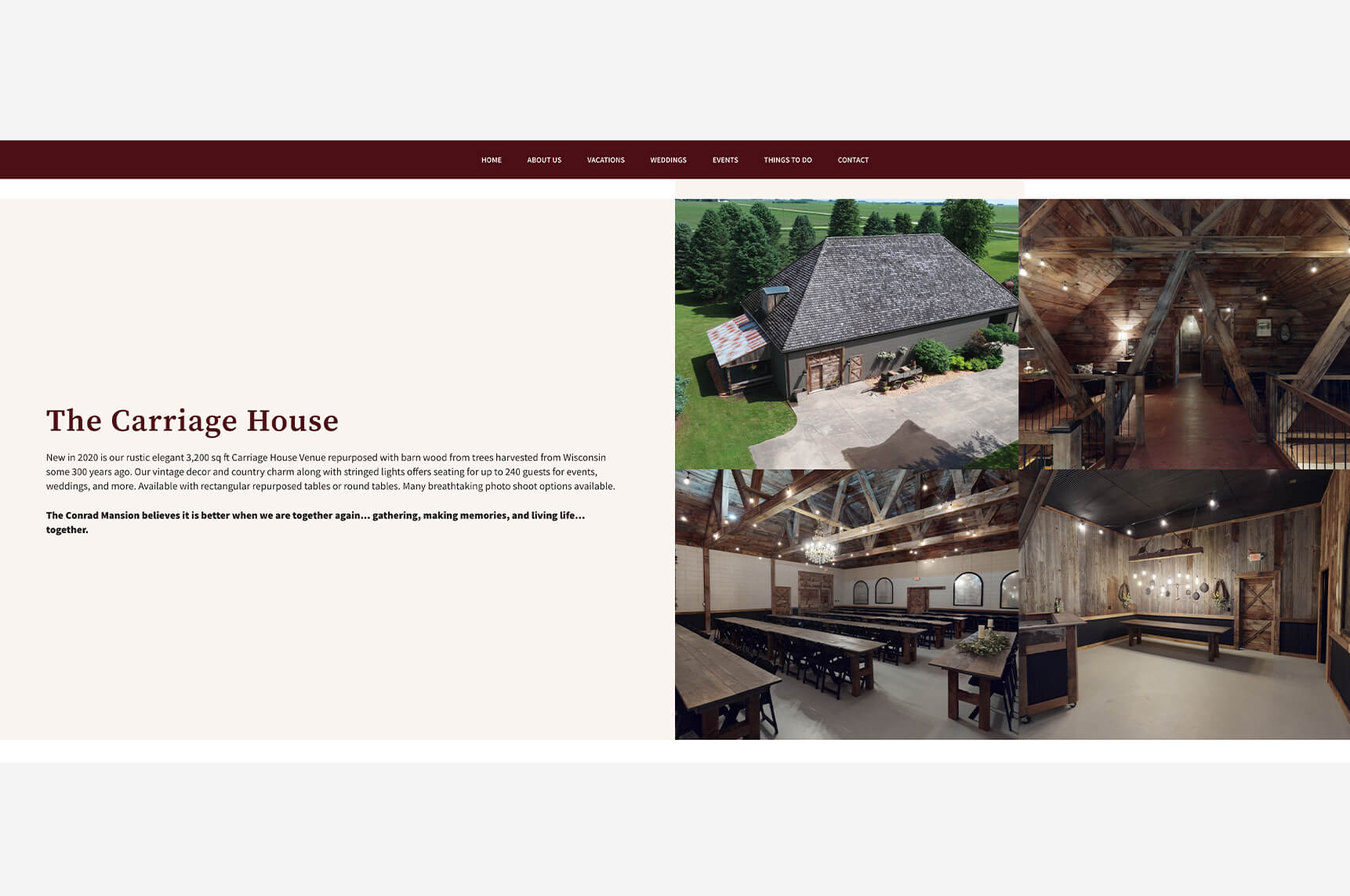 The Conrad Mansion Website