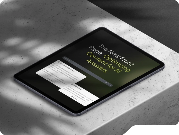 The New Front Page: Optimizing Content for AI Answers